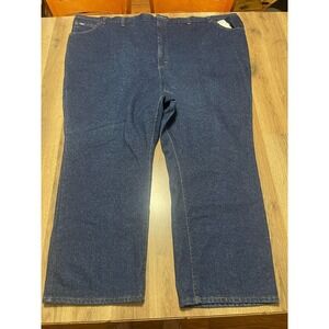 Lee Jeans, Women's Plus Size 48x30, Blue, Denim, Straight Leg, Dark Wash